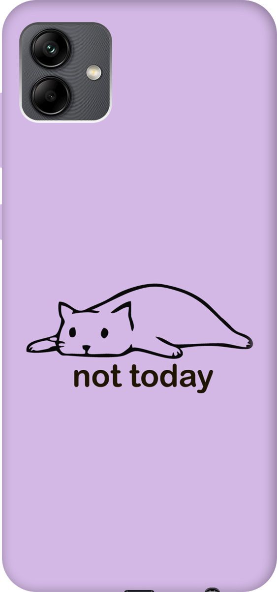 Чехол на Samsung Galaxy A04 "Not Today" сиреневый, Фиолетовый;черный, 158453 
Чехол на Samsung Galaxy A04 "Not Today" сиреневый, Фиолетовый;черный, 158453