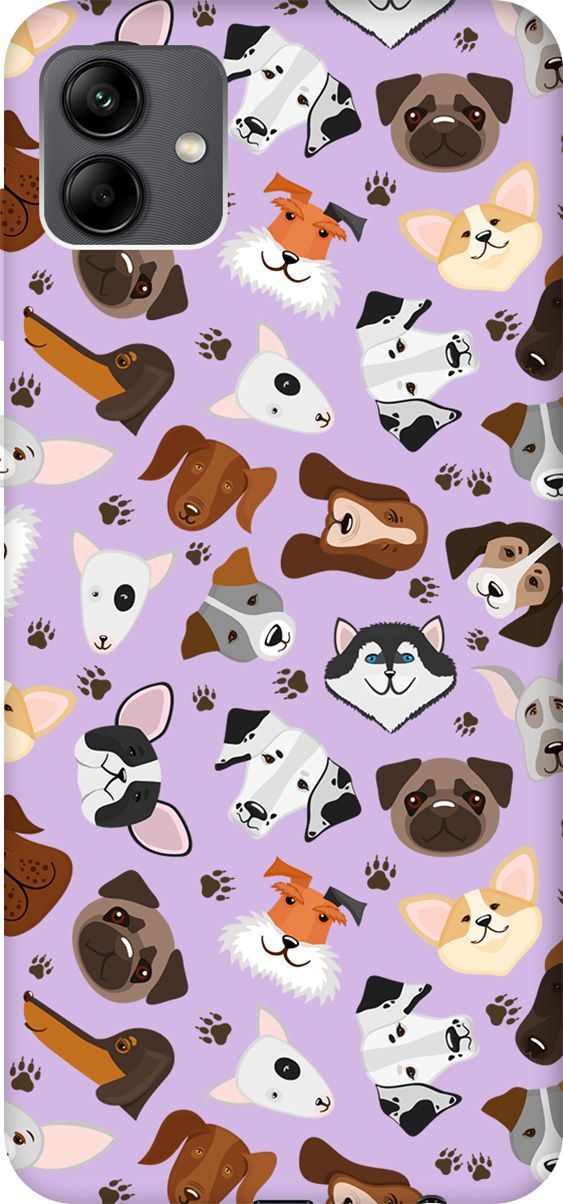Чехол на Samsung Galaxy A04 "Dogs Pattern" сиреневый, Фиолетовый;коричневый, 158452
Чехол на Samsung Galaxy A04 "Dogs Pattern" сиреневый, Фиолетовый;коричневый, 158452
