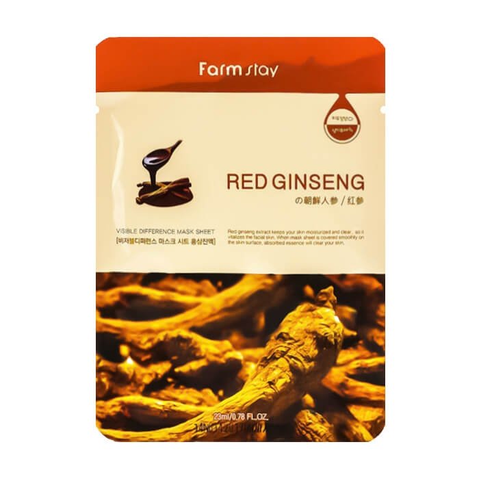 Тканевая маска для лица FarmStay Visible Difference Red Ginseng Mask Sheet 10 шт, Тканевая маска для лица
Тканевая маска для лица FarmStay Visible Difference Red Ginseng Mask Sheet 10 шт, Тканевая маска для лица