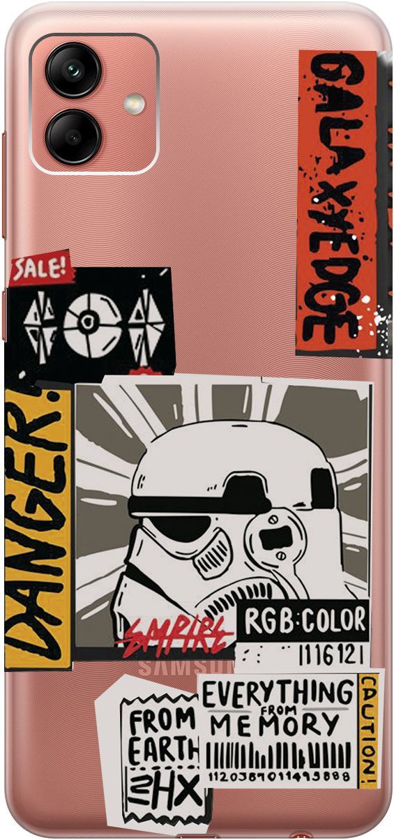 Чехол на Samsung Galaxy A04 с 3D принтом "Stormtrooper Stickers" прозрачный, Прозрачный;белый, 158430
Чехол на Samsung Galaxy A04 с 3D принтом "Stormtrooper Stickers" прозрачный, Прозрачный;белый, 158430