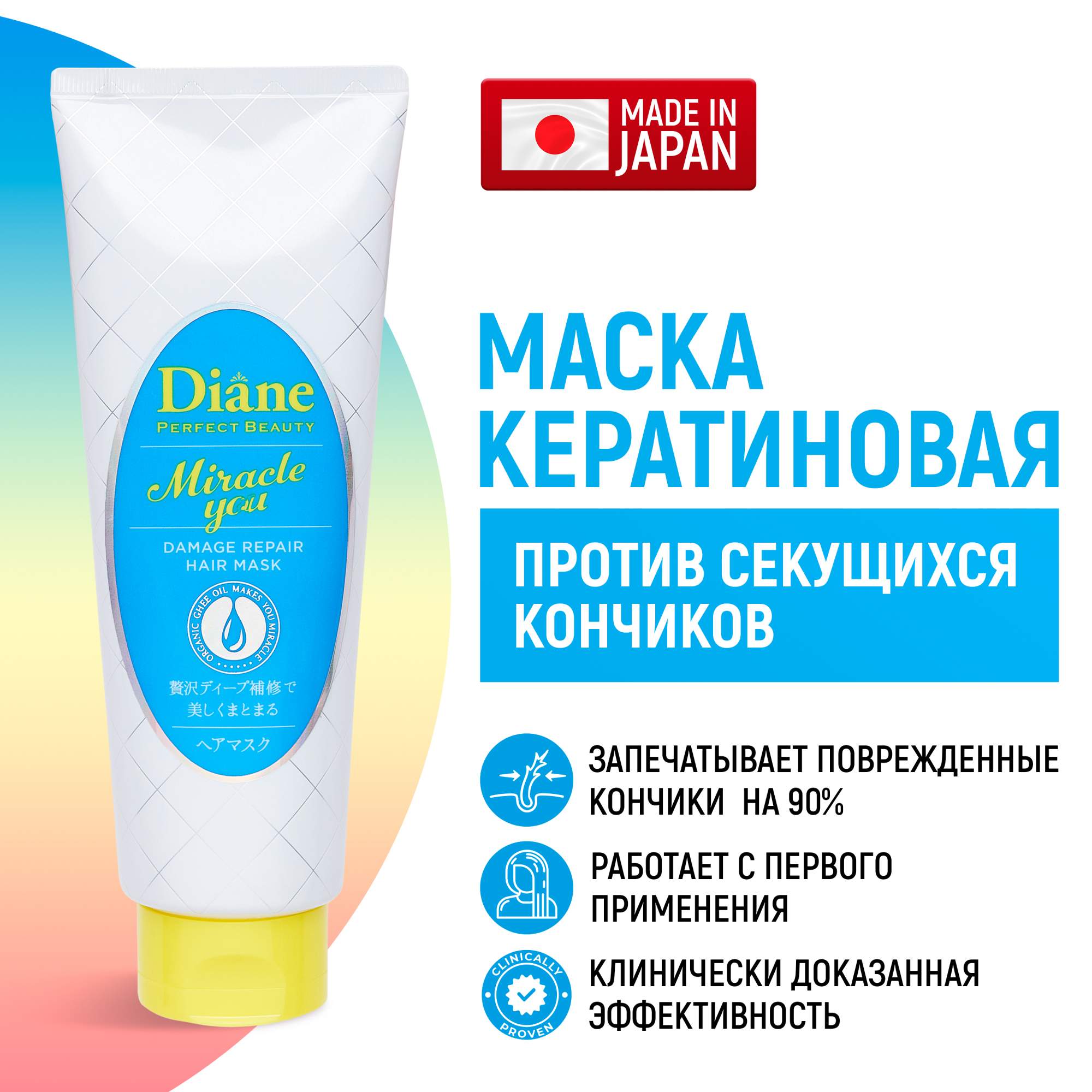 Маска Moist Diane Perfect Beauty Miracle You кератиновая для восстановления секущихся конч
Маска Moist Diane Perfect Beauty Miracle You кератиновая для восстановления секущихся конч