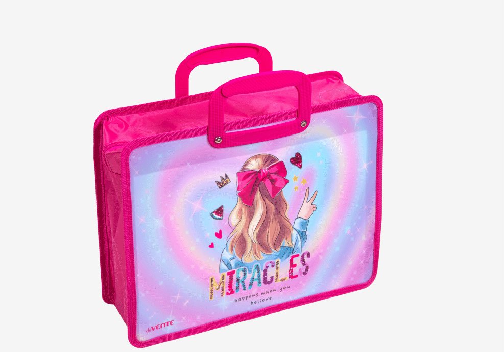 Сумка с ручками deVENTE 33,5х26см пластиковая Miracles расширенная 10см 400мкм, Розовый, 1831703
Сумка с ручками deVENTE 33,5х26см пластиковая Miracles расширенная 10см 400мкм, Розовый, 1831703