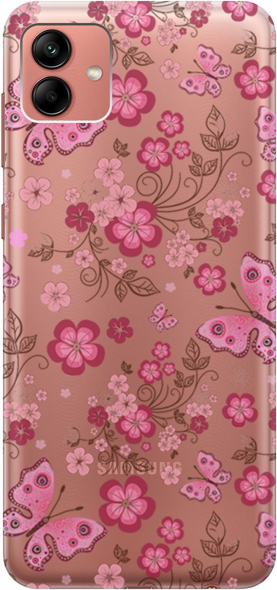 Чехол на Samsung Galaxy A04 "Butterflies and Flowers" прозрачный, Прозрачный;розовый, 158429
Чехол на Samsung Galaxy A04 "Butterflies and Flowers" прозрачный, Прозрачный;розовый, 158429