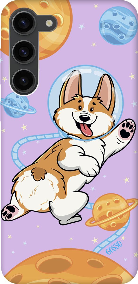 Чехол на Samsung Galaxy S23+ с принтом "CosmoCorgi" сиреневый, Фиолетовый;коричневый, 158409
Чехол на Samsung Galaxy S23+ с принтом "CosmoCorgi" сиреневый, Фиолетовый;коричневый, 158409