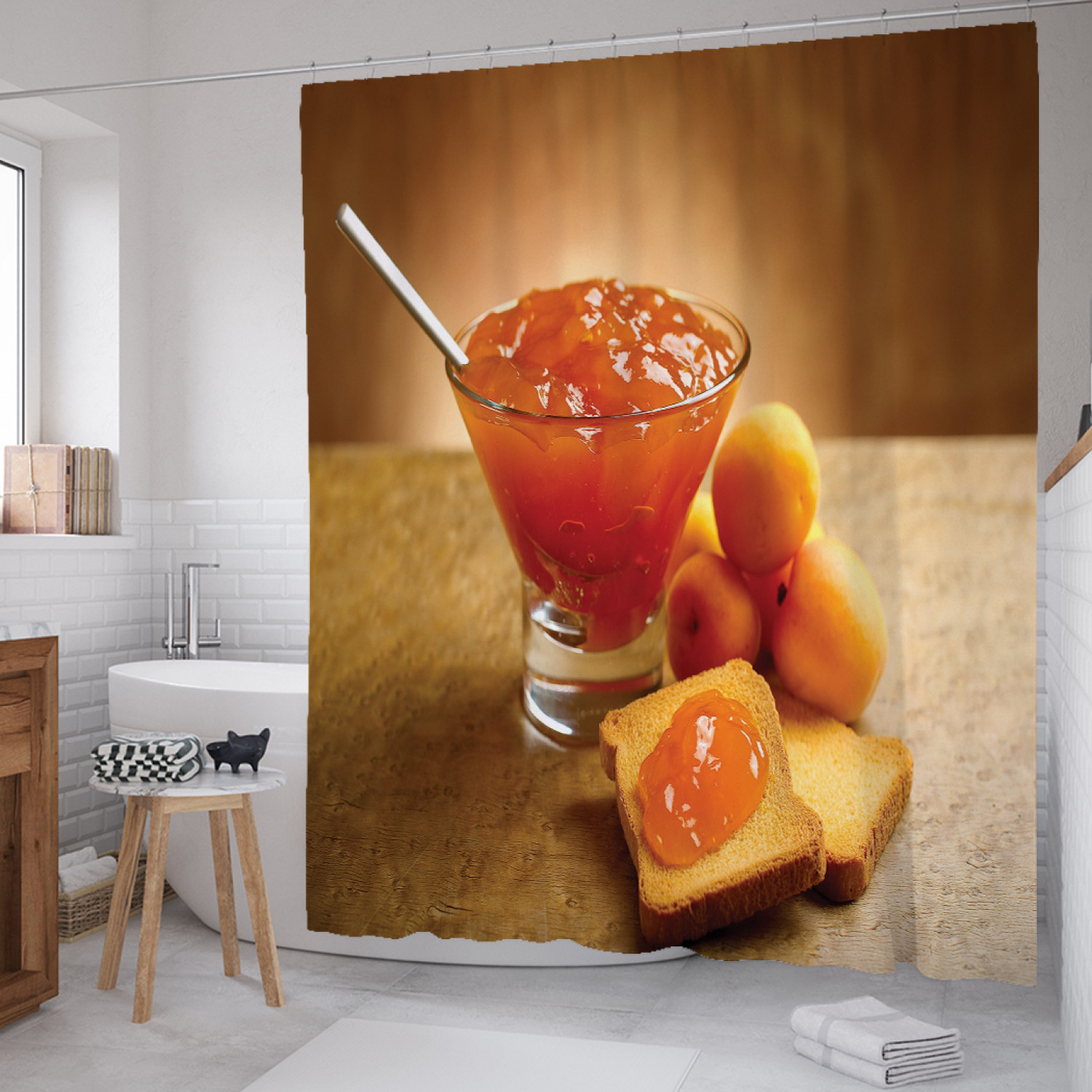 Штора для ванной JoyArty "Джем из персика" из сатена, 180х200 см с крючками, Коричневый, Джем из персика
Штора для ванной JoyArty "Джем из персика" из сатена, 180х200 см с крючками, Коричневый, Джем из персика