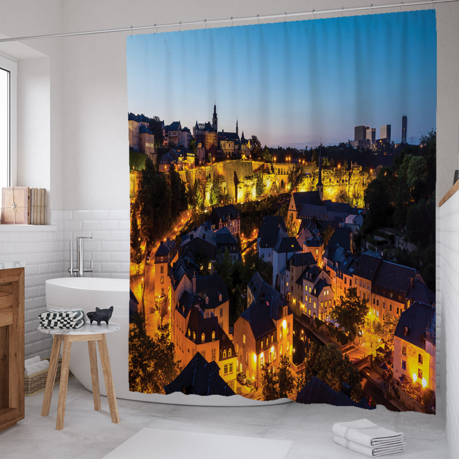 Штора для ванной JoyArty "Вечерний старый город" из сатена, 180х200 см с крючками, Коричневый, Вечерний старый город 
Штора для ванной JoyArty "Вечерний старый город" из сатена, 180х200 см с крючками, Коричневый, Вечерний старый город