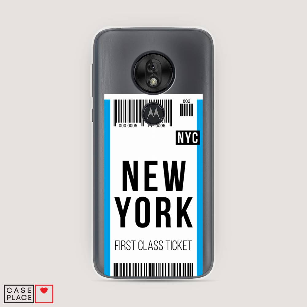 Чехол на Motorola Moto G7 Play "Билет в Нью-Йорк", Белый;голубой, 241250-6
Чехол на Motorola Moto G7 Play "Билет в Нью-Йорк", Белый;голубой, 241250-6