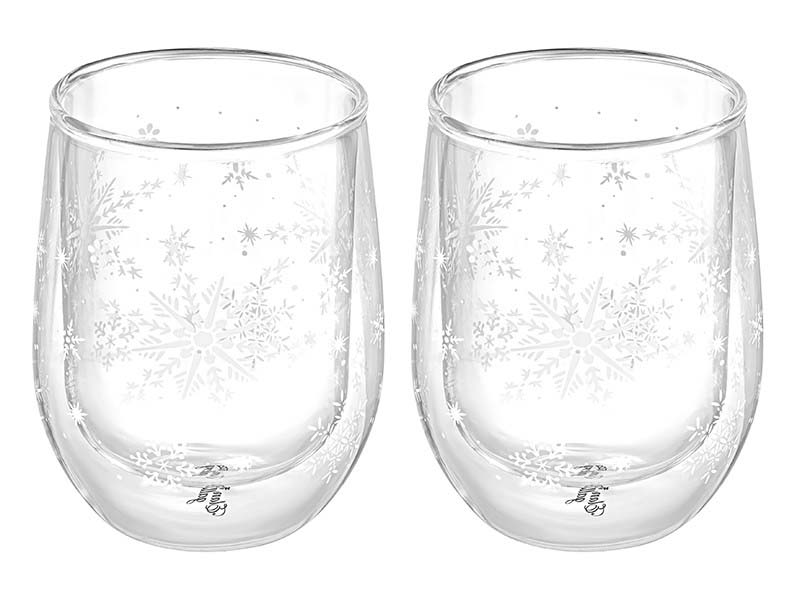 фото Кружка elan gallery снежинки 350ml 2шт white 360092