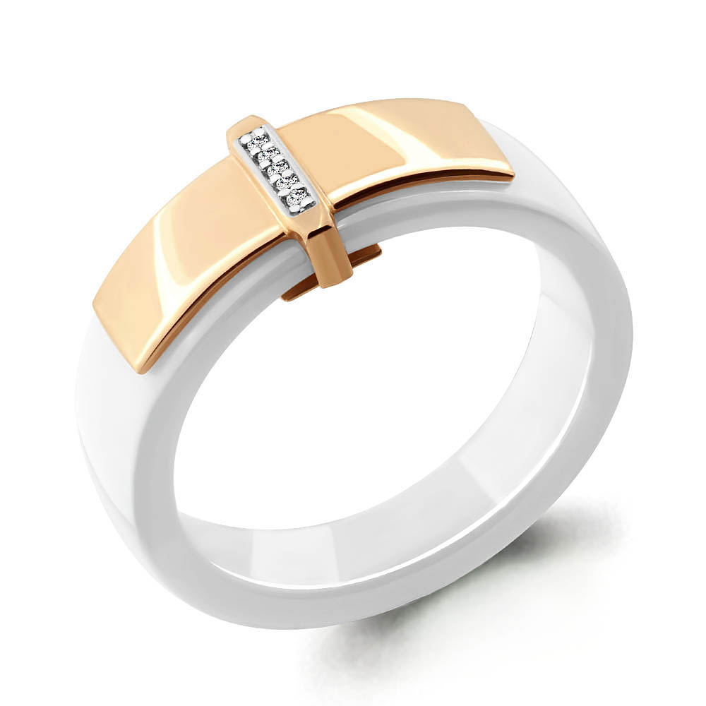 Кольцо из красного золота/керамики с бриллиантом р., Aquamarine 963317к, 963317к_585_кз
Кольцо из красного золота/керамики с бриллиантом р., Aquamarine 963317к, 963317к_585_кз