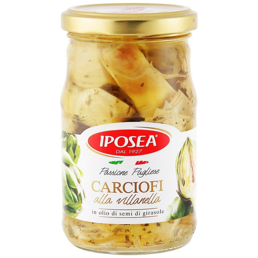 Артишоки Iposea Alla Villanella резаные в масле, в стеклянной банке, 290 г, Артишоки резаные Виланелла
Артишоки Iposea Alla Villanella резаные в масле, в стеклянной банке, 290 г, Артишоки резаные Виланелла