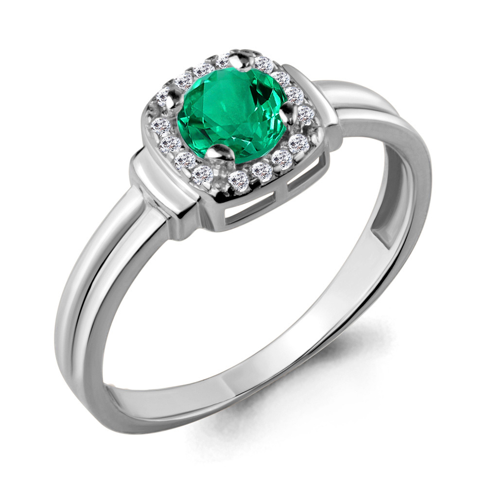 Кольцо из серебра с фианитом/изумрудом искусственным р. Aquamarine 66567Г, 66567Г_925_р
Кольцо из серебра с фианитом/изумрудом искусственным р. Aquamarine 66567Г, 66567Г_925_р