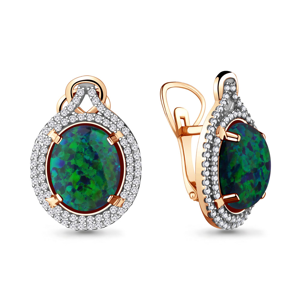 Серьги из серебра с опалом искусственным/фианитом Aquamarine 4443496А, 4443496А_925_з
Серьги из серебра с опалом искусственным/фианитом Aquamarine 4443496А, 4443496А_925_з
