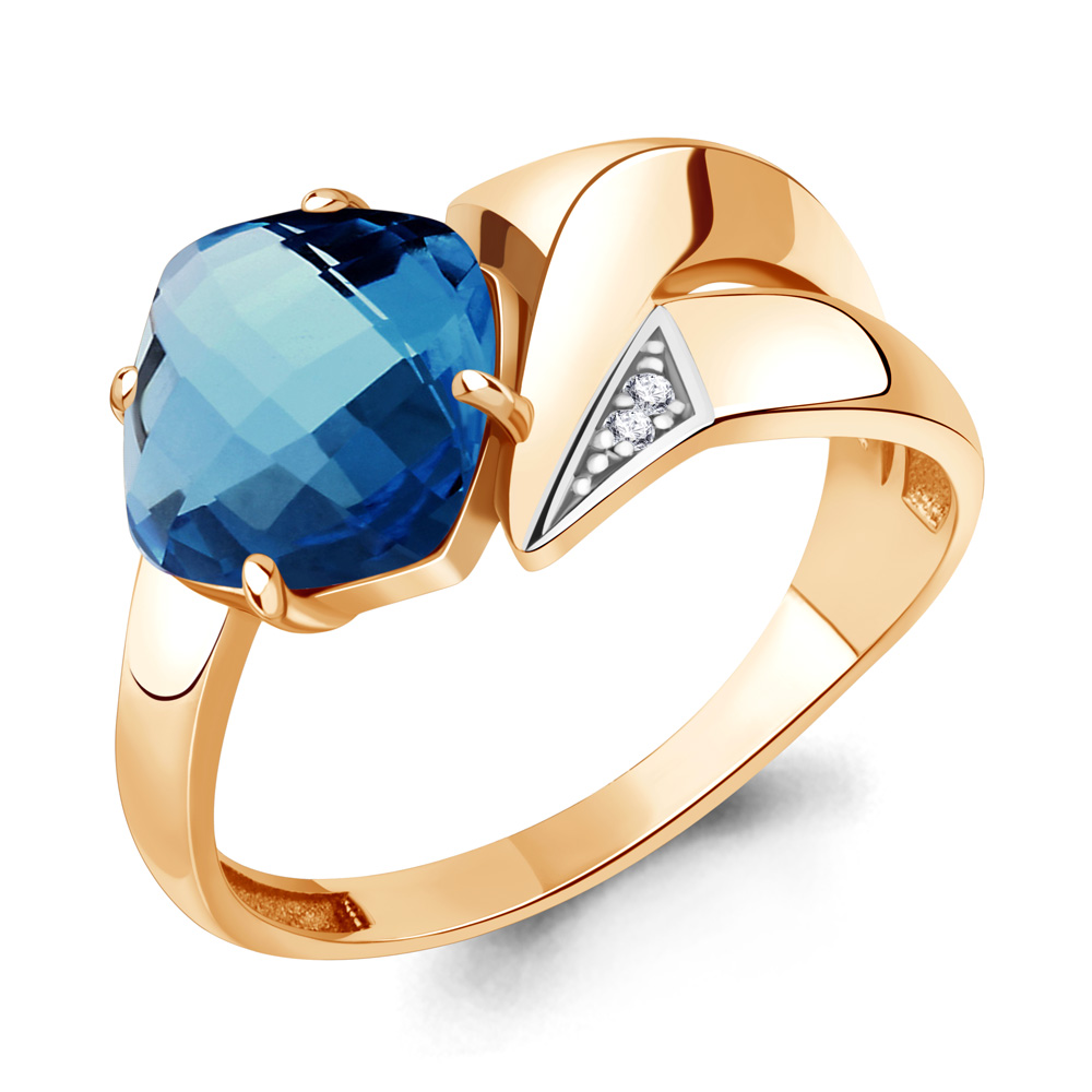 Кольцо из серебра с топазом искусственным/фианитом р., Aquamarine 6906193А, 6906193А_925_з
Кольцо из серебра с топазом искусственным/фианитом р., Aquamarine 6906193А, 6906193А_925_з