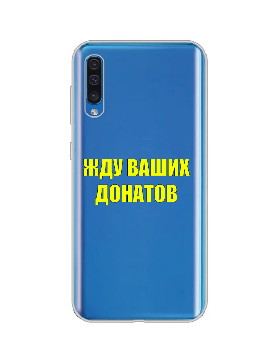 фото Чехол для samsung a50, a50s, a30s прозрачный c принтом "донаты" 1106 zibelino