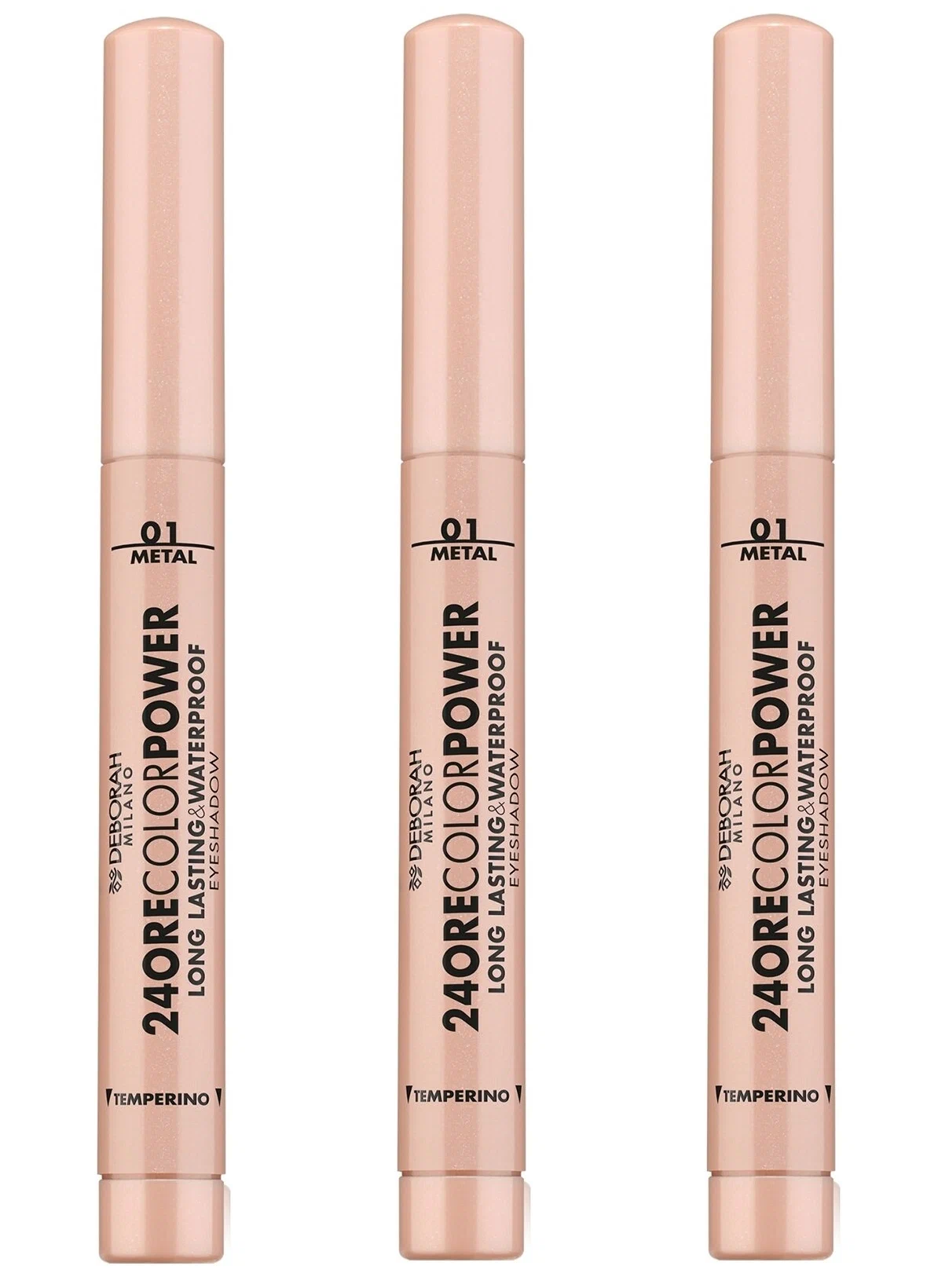 Тени-карандаш для век Deborah Milano 24Ore Color Power Eyeshadow тон 01 1.4 г 3 шт, стойкие
Тени-карандаш для век Deborah Milano 24Ore Color Power Eyeshadow тон 01 1.4 г 3 шт, стойкие