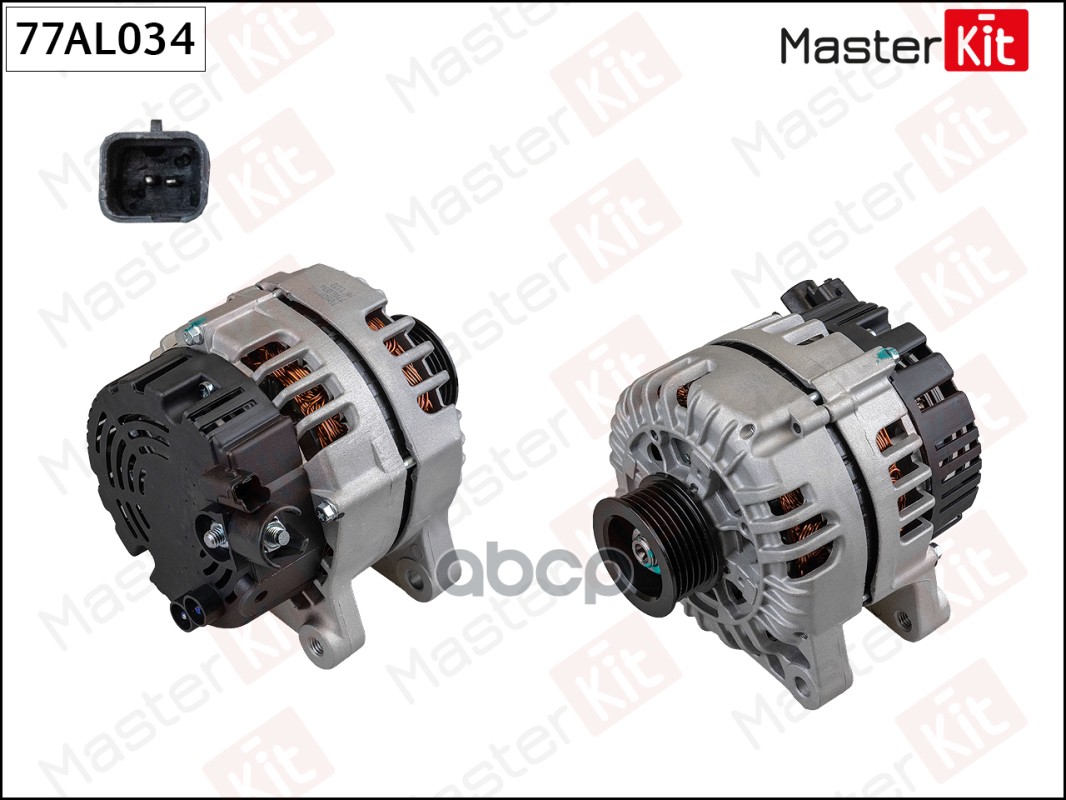 Генератор Citroen C4/C5/Berlingo/Peugeot 207/307/308/Partner 120A MasterKit 77AL034
Генератор Citroen C4/C5/Berlingo/Peugeot 207/307/308/Partner 120A MasterKit 77AL034