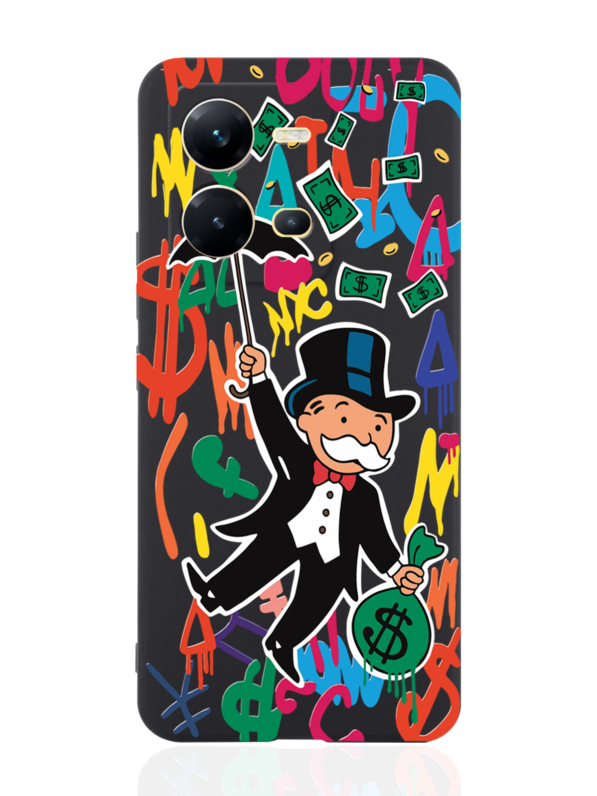 Чехол MustHaveCase для Vivo V25e/V25 Богатенький дядюшка толстосум черный, Оранжевый;черный 
Чехол MustHaveCase для Vivo V25e/V25 Богатенький дядюшка толстосум черный, Оранжевый;черный