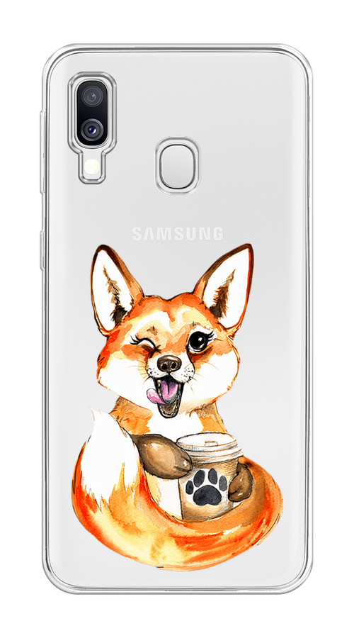 Чехол на Samsung Galaxy A40 "Подмигивающая лиса с кофе", Оранжевый;белый;коричневый, 28050-4
Чехол на Samsung Galaxy A40 "Подмигивающая лиса с кофе", Оранжевый;белый;коричневый, 28050-4