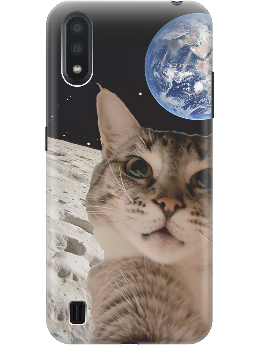 Силиконовый чехол на Samsung Galaxy A01 с принтом "Котик на луне", Прозрачный;белый;серый;черный, 722444412
Силиконовый чехол на Samsung Galaxy A01 с принтом "Котик на луне", Прозрачный;белый;серый;черный, 722444412