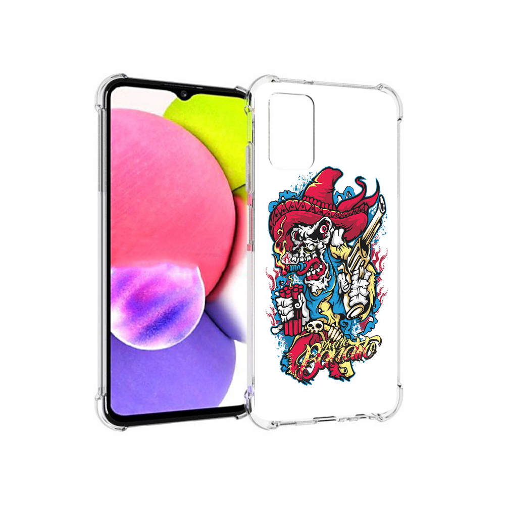 Чехол MyPads Tocco для Samsung Galaxy A03s нарисованный скелет с писталетом, Прозрачный, Tocco
Чехол MyPads Tocco для Samsung Galaxy A03s нарисованный скелет с писталетом, Прозрачный, Tocco