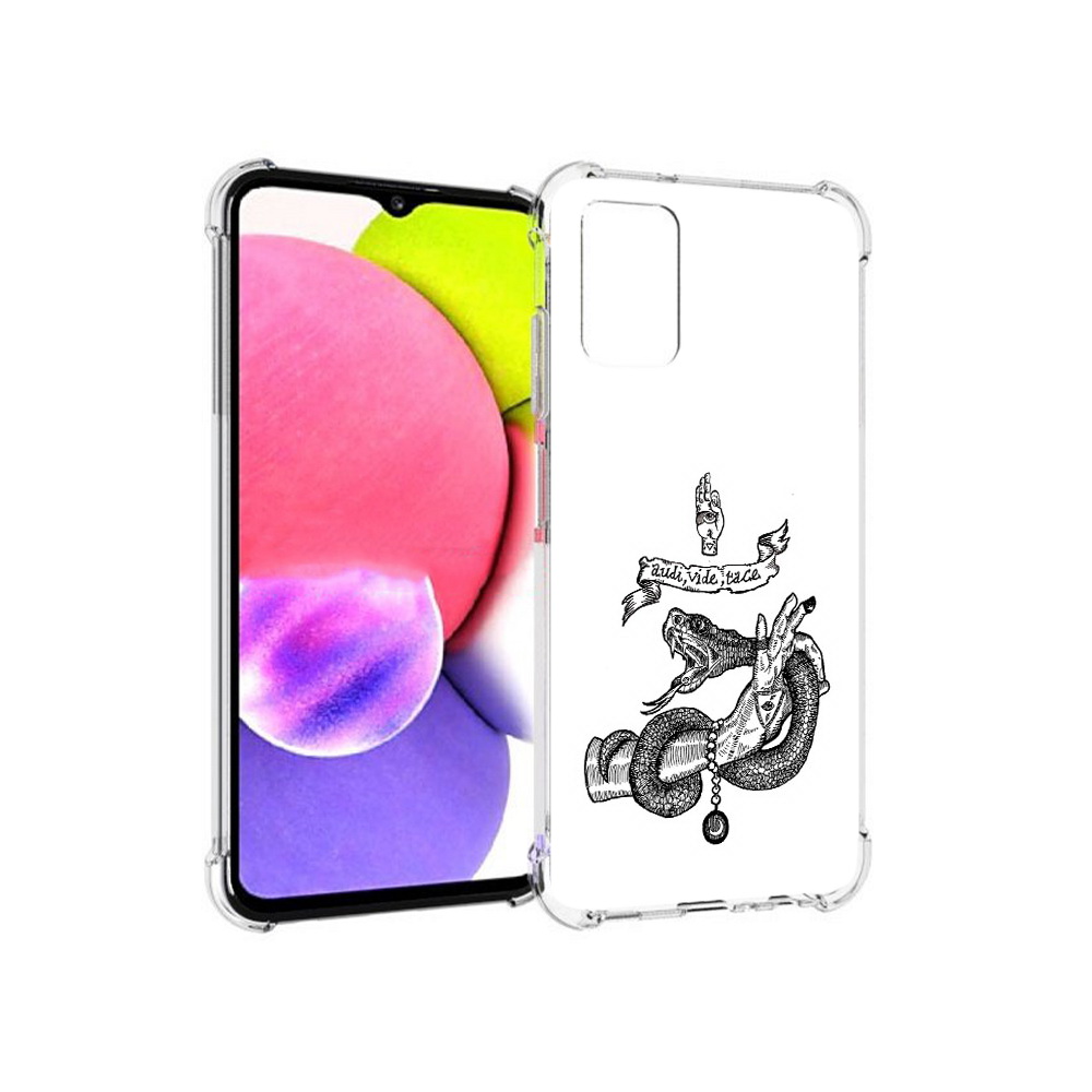 Чехол MyPads Tocco для Samsung Galaxy A03s змея на руке рисунок (PT162170.549.366), Прозрачный, Tocco
Чехол MyPads Tocco для Samsung Galaxy A03s змея на руке рисунок (PT162170.549.366), Прозрачный, Tocco