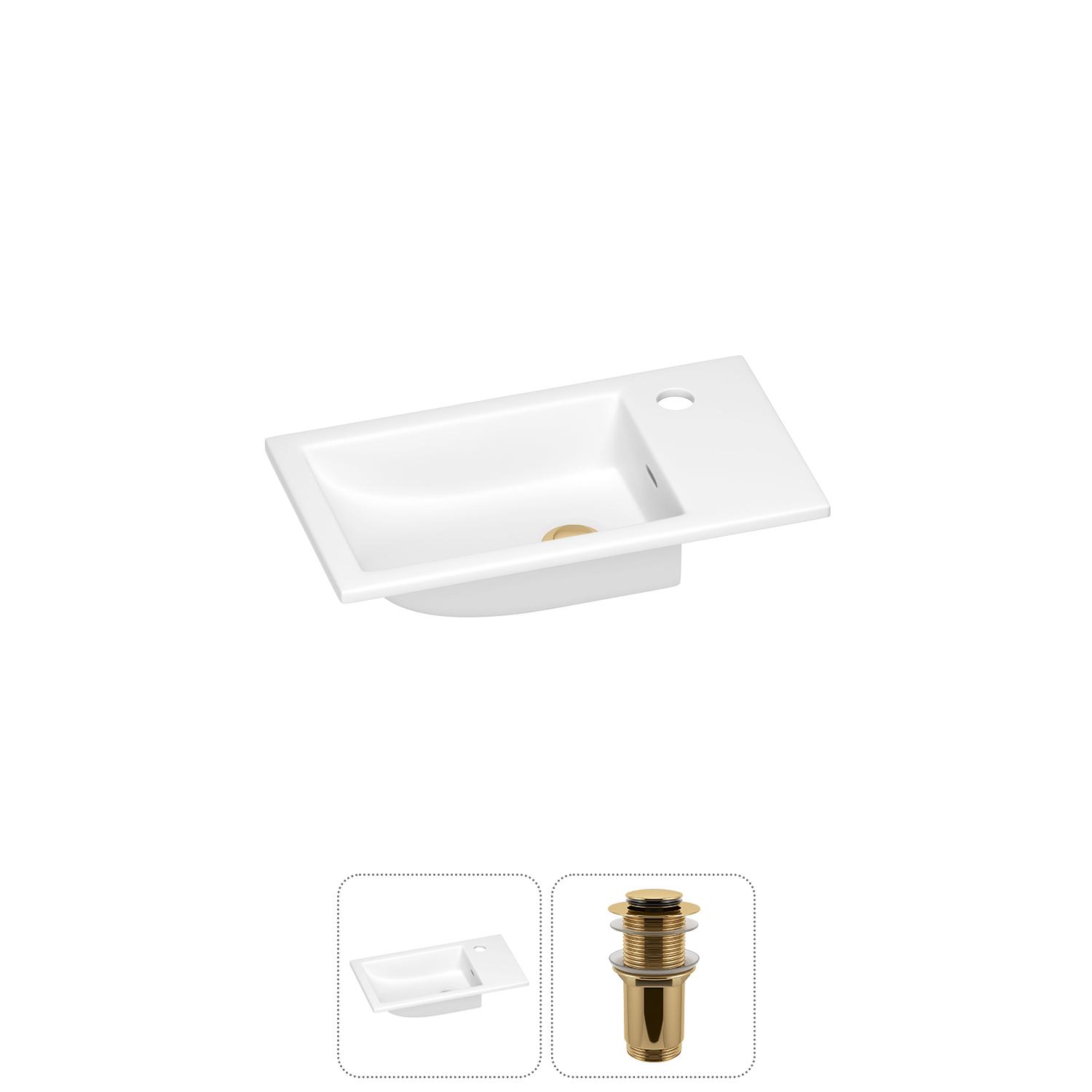 Маленькая раковина для ванной комнаты или туалета Wellsee WC Area 202011469 в наборе 2 в 1, Глянцевый белый, WC Area_dc_flow 
Маленькая раковина для ванной комнаты или туалета Wellsee WC Area 202011469 в наборе 2 в 1, Глянцевый белый, WC Area_dc_flow