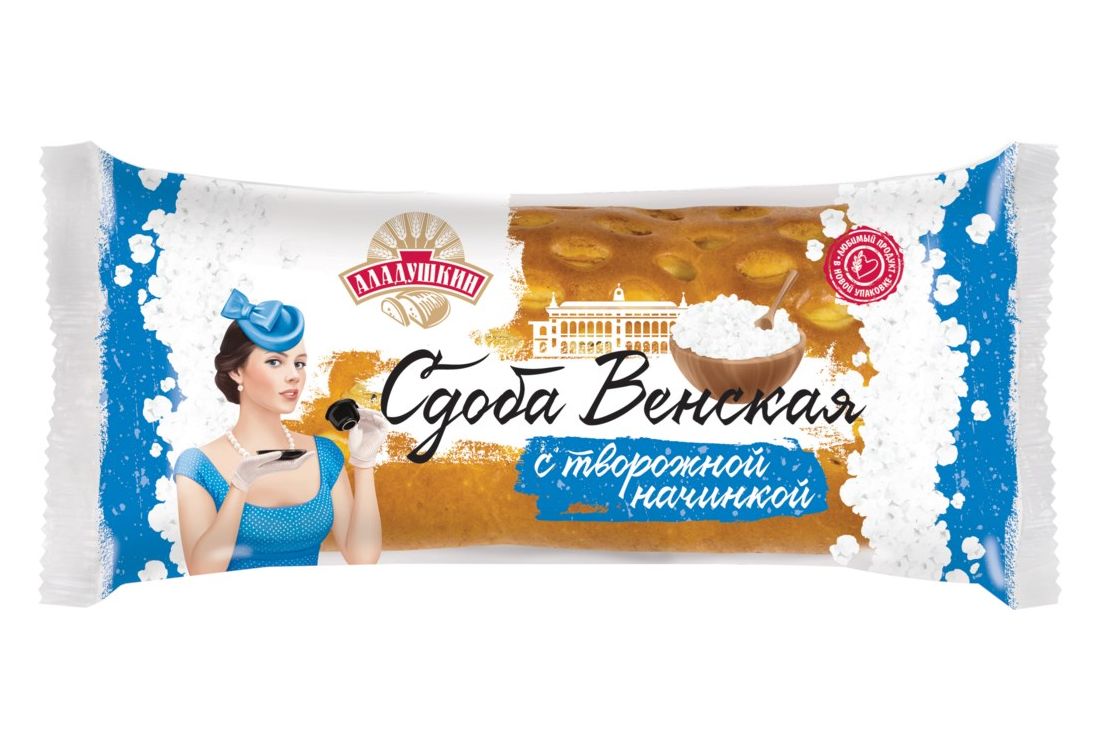 Сдоба Алатырский Венская с творогом 100 г 
Сдоба Алатырский Венская с творогом 100 г