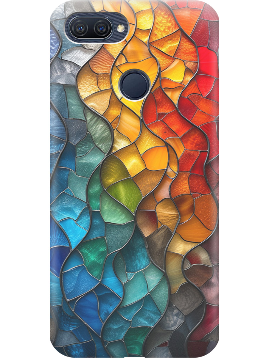 Силиконовый чехол на Oppo A12 / A7 / A5s с принтом "Разноцветный витраж", Прозрачный;желтый;синий;черный, 725455131 
Силиконовый чехол на Oppo A12 / A7 / A5s с принтом "Разноцветный витраж", Прозрачный;желтый;синий;черный, 725455131