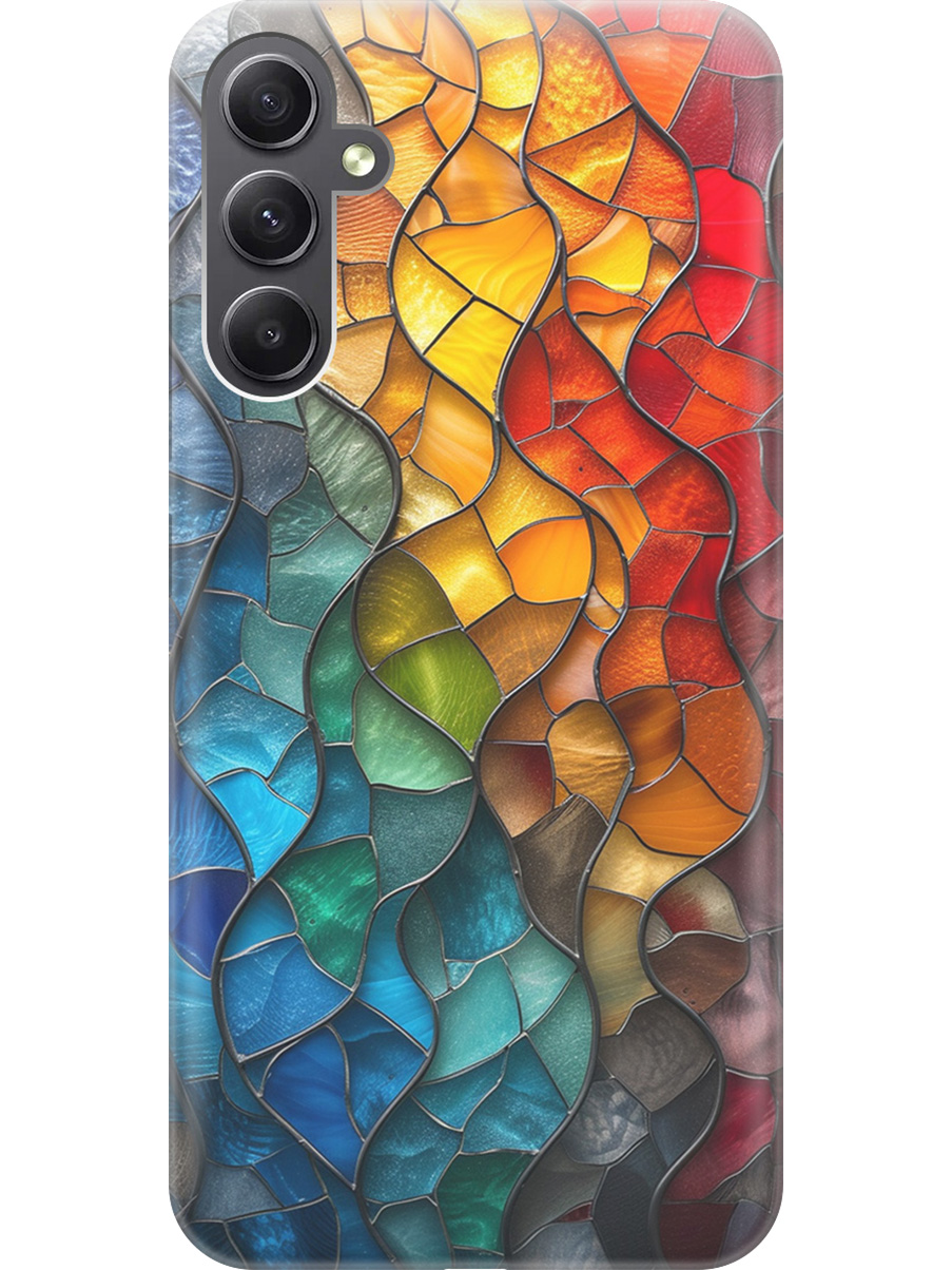 Силиконовый чехол на Samsung Galaxy A34 5G с принтом "Разноцветный витраж", Прозрачный;желтый;синий;черный, 769297531
Силиконовый чехол на Samsung Galaxy A34 5G с принтом "Разноцветный витраж", Прозрачный;желтый;синий;черный, 769297531