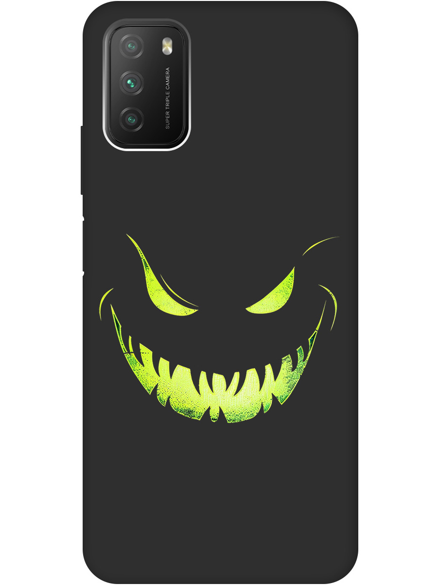 Силиконовый чехол на Xiaomi Redmi 9T / Poco M3 с принтом "Зловещая улыбка" матовый черный, Черный;зеленый, 724142772
Силиконовый чехол на Xiaomi Redmi 9T / Poco M3 с принтом "Зловещая улыбка" матовый черный, Черный;зеленый, 724142772