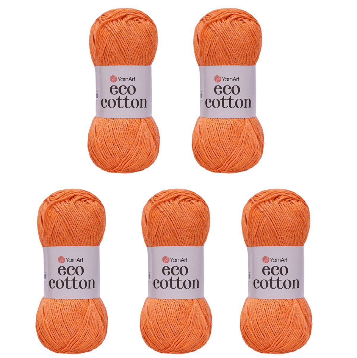 Пряжа для вязания YarnArt Eco Cotton 100г, 220м (хлопок, полиэстер) (тыквенный), 5 шт, Оранжевый
Пряжа для вязания YarnArt Eco Cotton 100г, 220м (хлопок, полиэстер) (тыквенный), 5 шт, Оранжевый