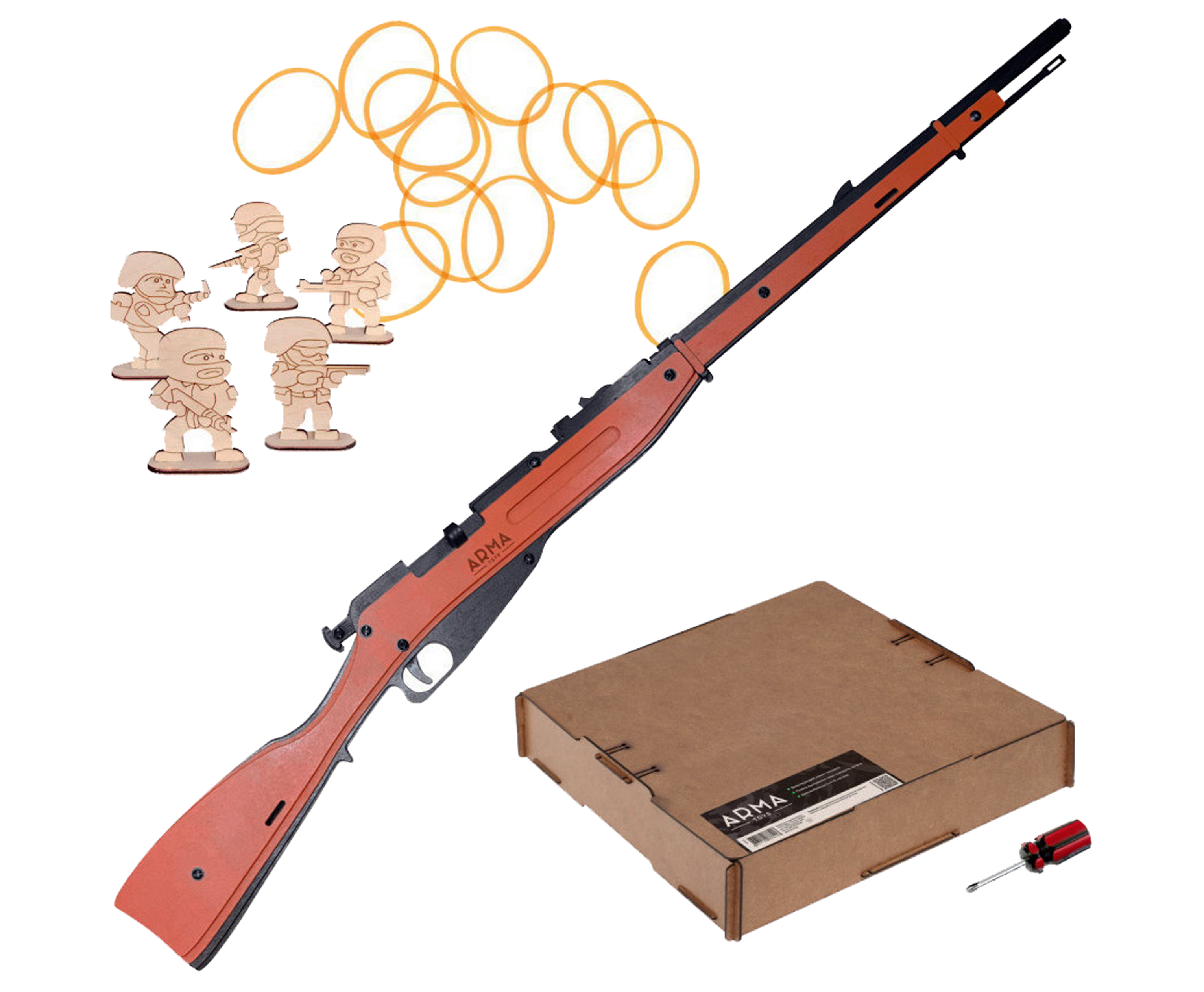 Резинкострел игрушечный Arma toys винтовка Мосина макет, AT018b, Коричневый, Мосина
Резинкострел игрушечный Arma toys винтовка Мосина макет, AT018b, Коричневый, Мосина