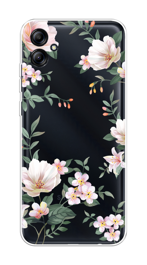 Чехол на Samsung Galaxy A04e/A042 "Beautiful white flowers", Бежевый;зеленый, 2107650-1 
Чехол на Samsung Galaxy A04e/A042 "Beautiful white flowers", Бежевый;зеленый, 2107650-1