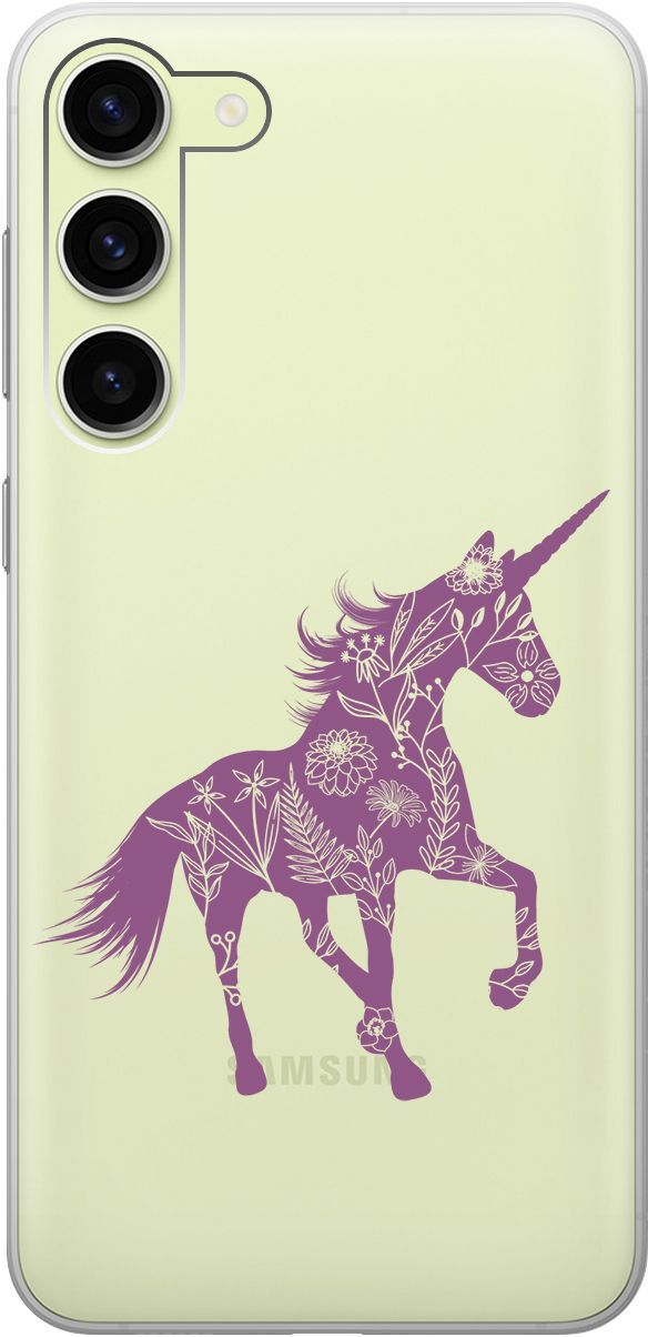 Чехол на Samsung Galaxy S23+ с 3D принтом "Floral Unicorn" прозрачный, Прозрачный;фиолетовый, 158388
Чехол на Samsung Galaxy S23+ с 3D принтом "Floral Unicorn" прозрачный, Прозрачный;фиолетовый, 158388