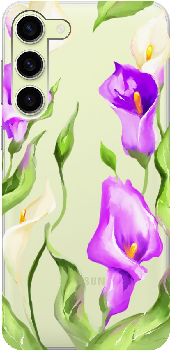 Чехол на Samsung Galaxy S23+ с 3D принтом "Amazing Callas" прозрачный, Прозрачный;фиолетовый, 158388
Чехол на Samsung Galaxy S23+ с 3D принтом "Amazing Callas" прозрачный, Прозрачный;фиолетовый, 158388