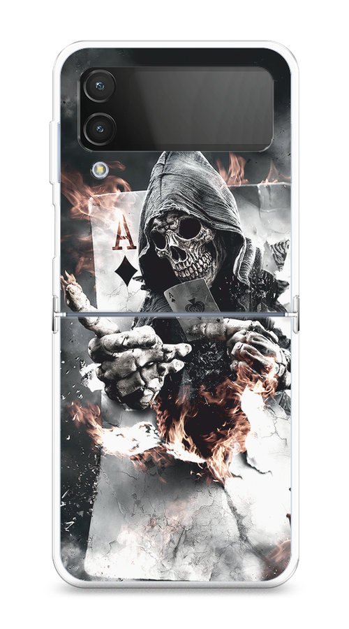 Чехол на Samsung Galaxy Z Flip 4 "Карты черепа в капюшоне", Белый;серый, 2106650-1
Чехол на Samsung Galaxy Z Flip 4 "Карты черепа в капюшоне", Белый;серый, 2106650-1