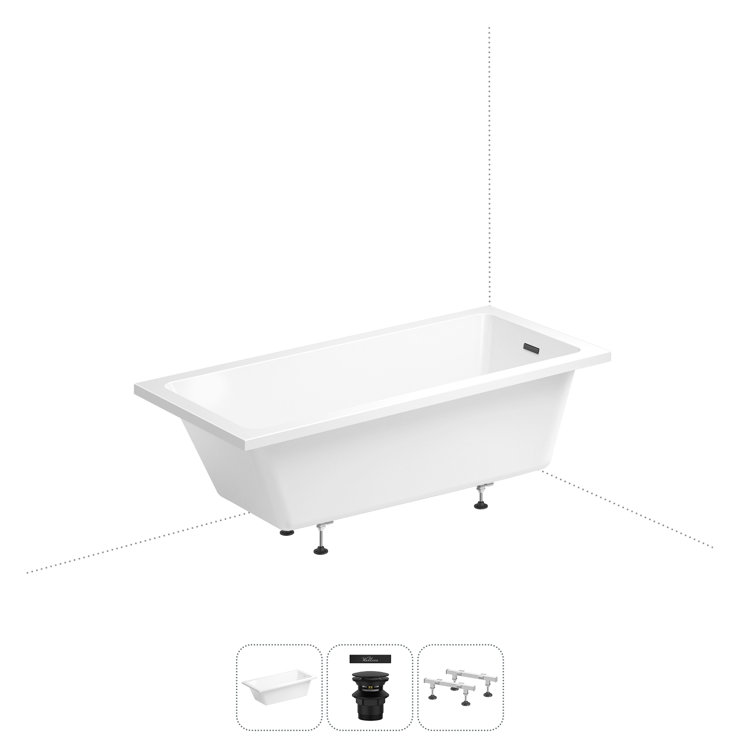Акриловая ванна 180х85 см Wellsee FreeDom 2.0 20212801R, в наборе 3 в 1, Белый, FreeDom 2.0_bath_ветка_B_матовый черный
Акриловая ванна 180х85 см Wellsee FreeDom 2.0 20212801R, в наборе 3 в 1, Белый, FreeDom 2.0_bath_ветка_B_матовый черный