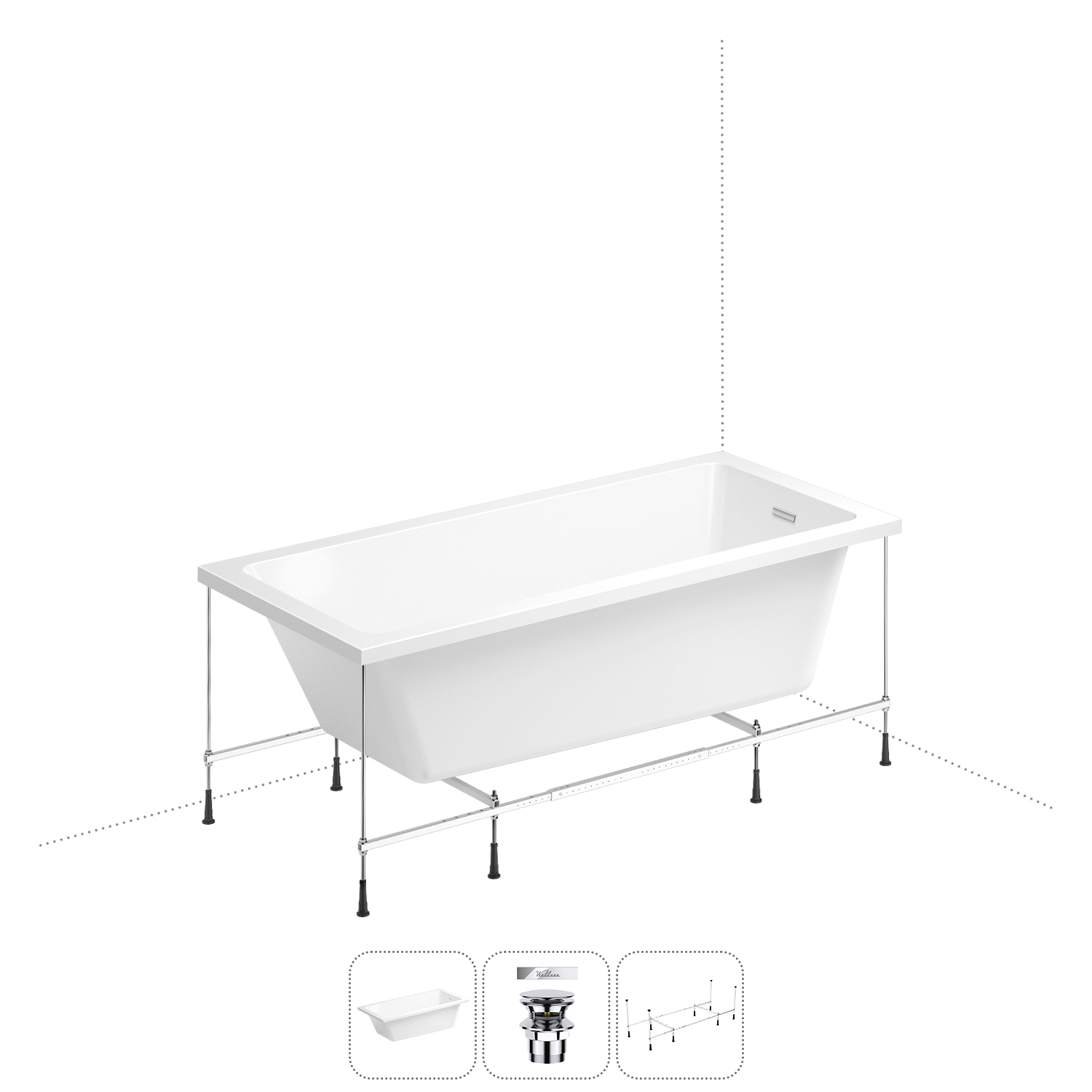 Акриловая ванна 150х80 см Wellsee FreeDom 2.0 20212769R, в наборе 3 в 1, Белый, FreeDom 2.0_bath_ветка_A_хром
Акриловая ванна 150х80 см Wellsee FreeDom 2.0 20212769R, в наборе 3 в 1, Белый, FreeDom 2.0_bath_ветка_A_хром