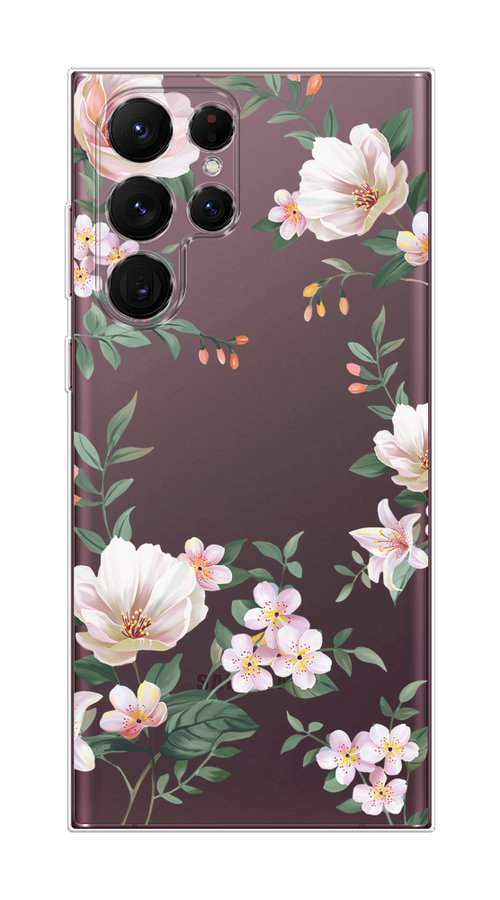 Чехол на Samsung Galaxy S22 Ultra "Beautiful white flowers", Бежевый;зеленый, 2104050-1
Чехол на Samsung Galaxy S22 Ultra "Beautiful white flowers", Бежевый;зеленый, 2104050-1