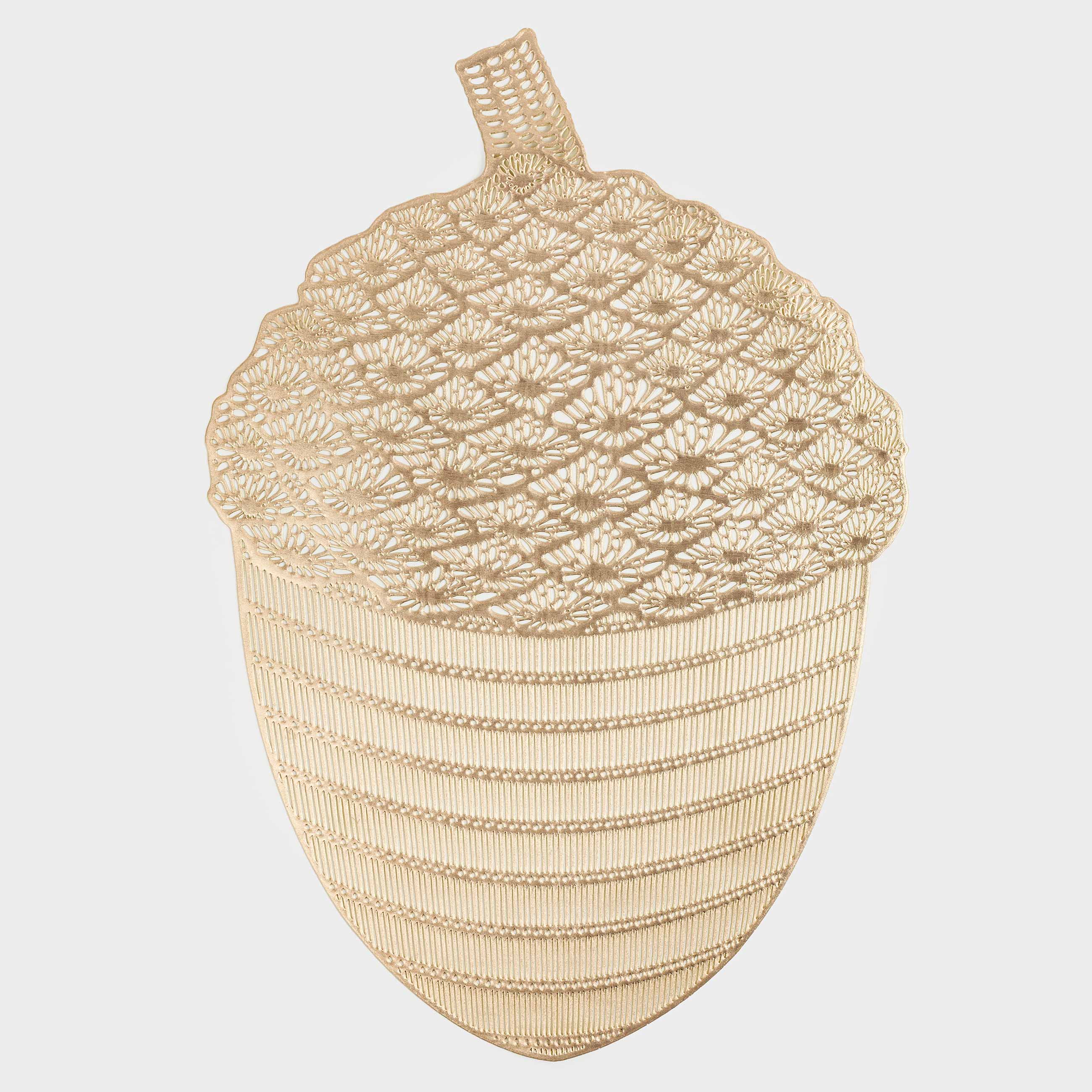 Салфетка под приборы, 33x48 см, ПВХ, фигурная, золотистая, Желудь, Azhur form, Золотистый
Салфетка под приборы, 33x48 см, ПВХ, фигурная, золотистая, Желудь, Azhur form, Золотистый
