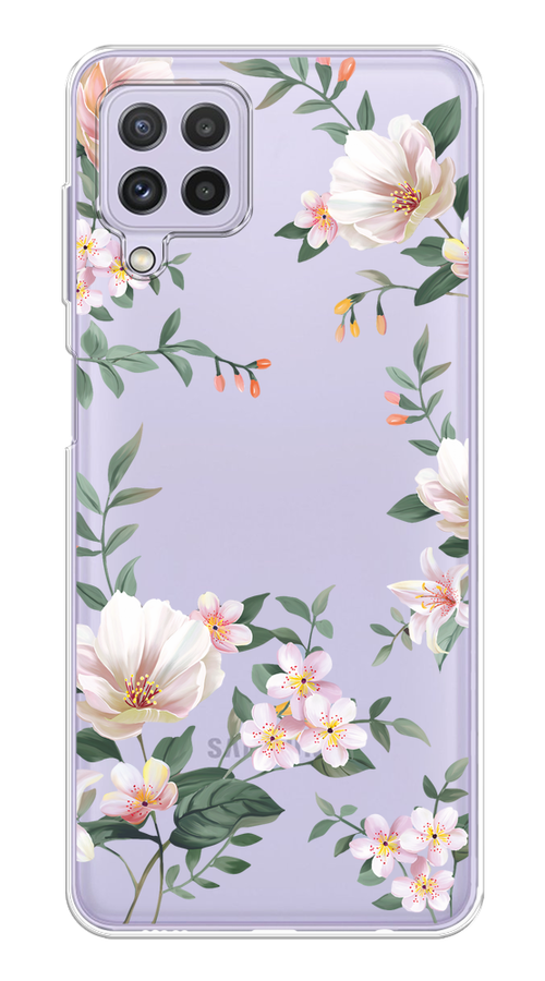 Чехол на Samsung Galaxy A22/M22/M32 "Beautiful white flowers", Бежевый;зеленый, 2103150-1
Чехол на Samsung Galaxy A22/M22/M32 "Beautiful white flowers", Бежевый;зеленый, 2103150-1