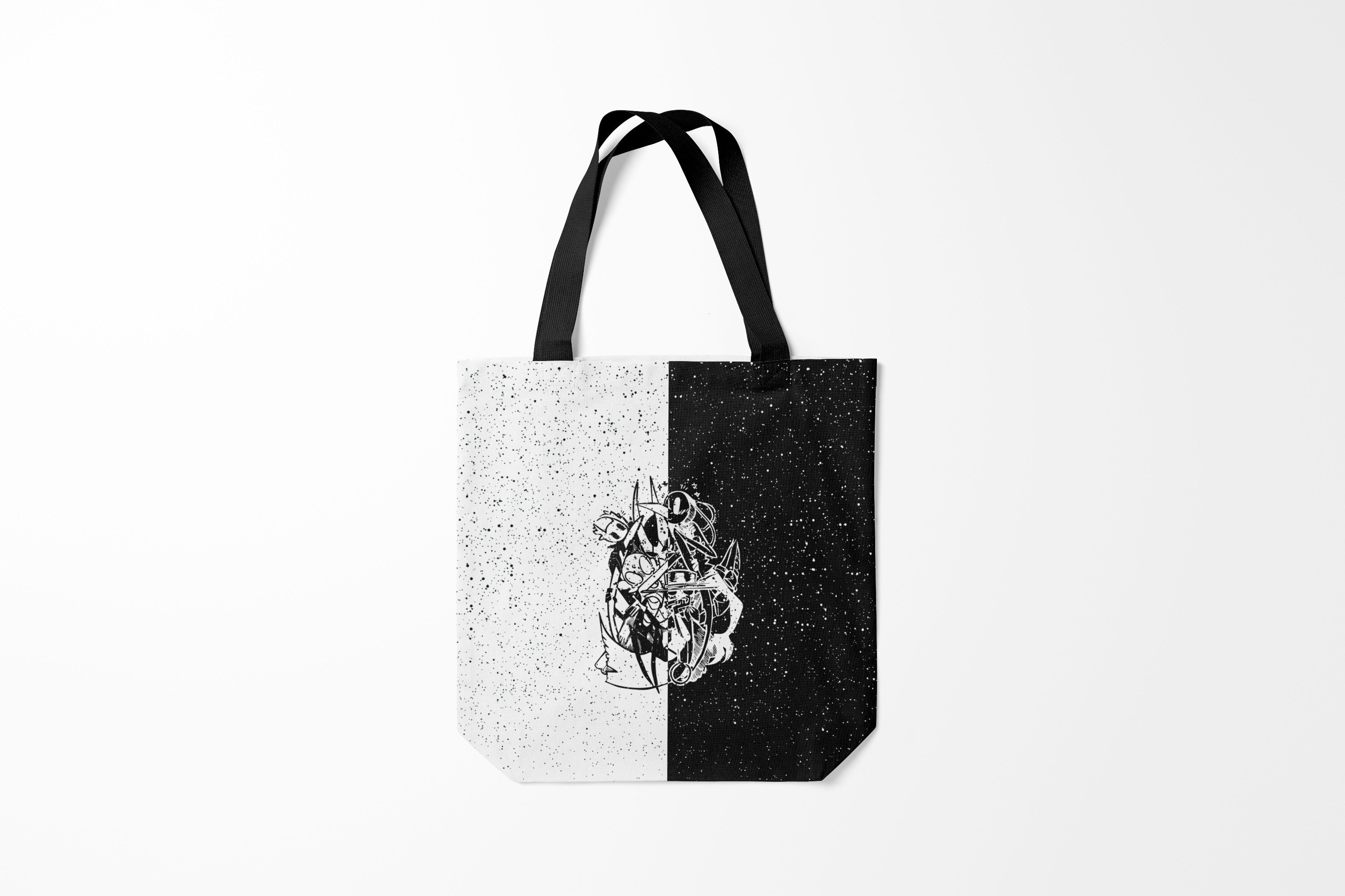 Сумка шoппер унисекс Burnettie Hollow Knight, черный; белый, Hollow Knight 
Сумка шoппер унисекс Burnettie Hollow Knight, черный; белый, Hollow Knight