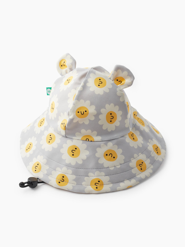 фото Панама детская happy baby 50643 цв. серый; желтый; белый р. 52