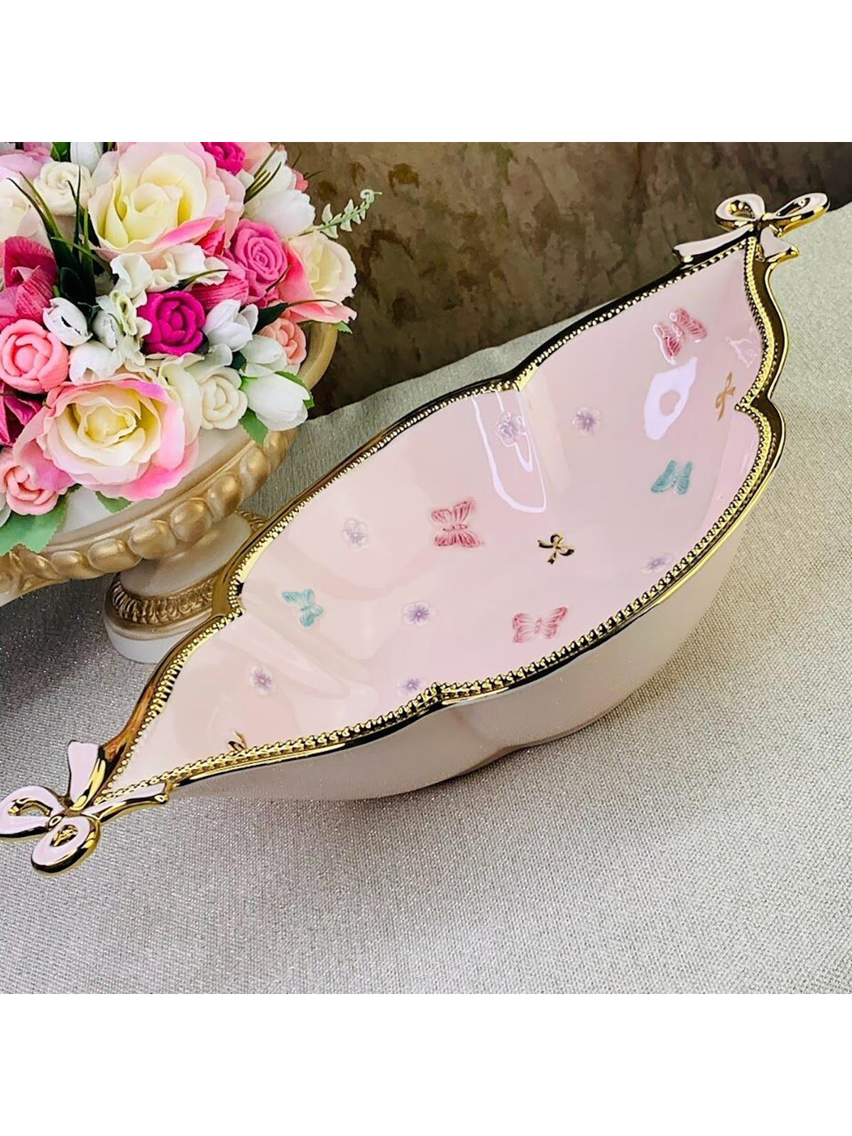 Блюдо сервировочное овальное Lenardi 4 шт Бабочки, из фарфора, 48 см
Блюдо сервировочное овальное Lenardi 4 шт Бабочки, из фарфора, 48 см