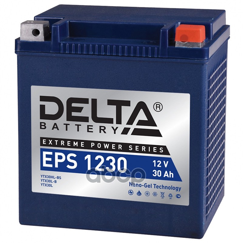 Аккумулятор Delta Battery Eps Agm 30 А/Ч Обратная 166x130x175 En450 А DELTA battery арт. E
Аккумулятор Delta Battery Eps Agm 30 А/Ч Обратная 166x130x175 En450 А DELTA battery арт. E