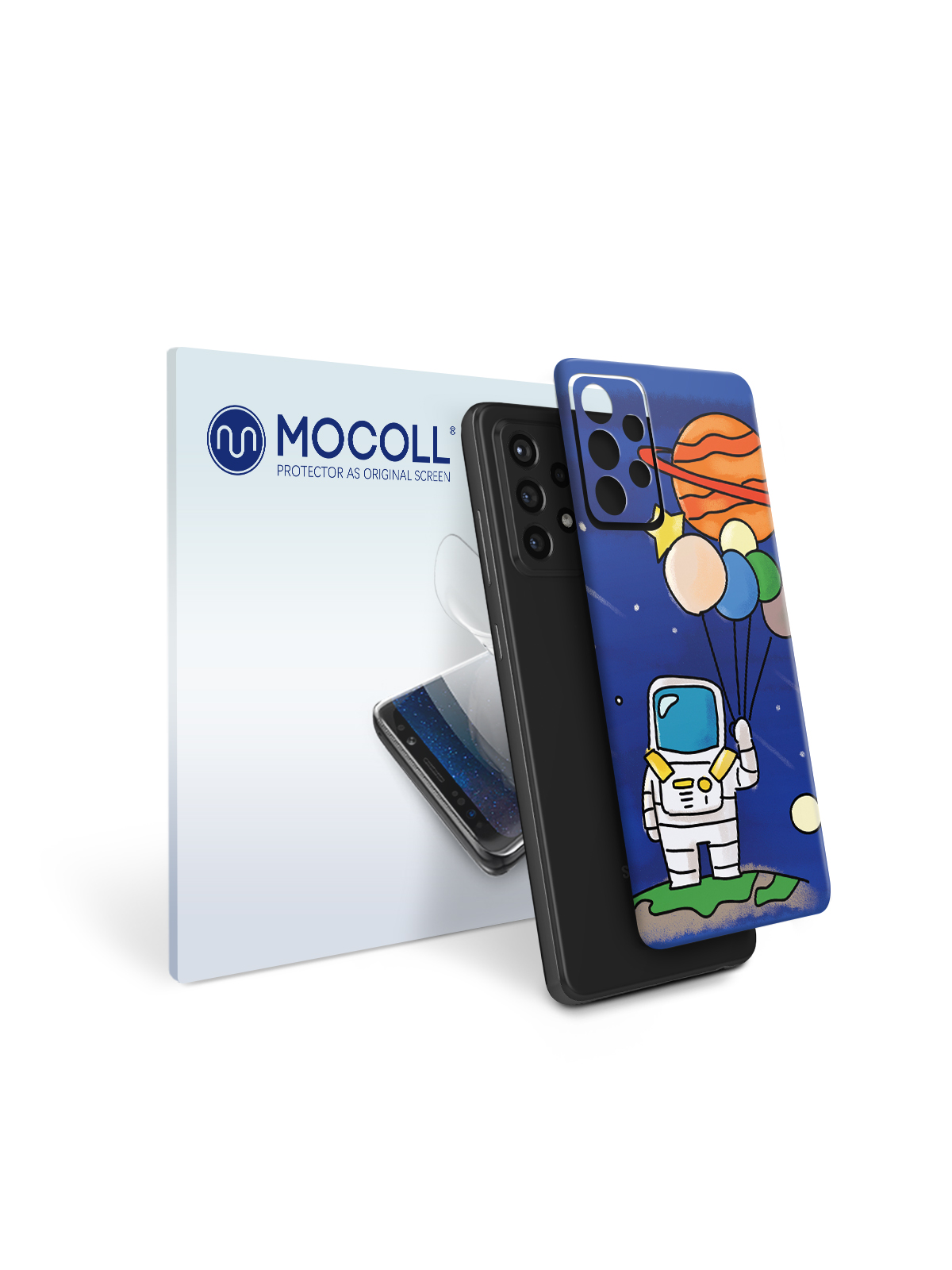 Пленка защитная MOCOLL для задней панели Samsung Galaxy A52 5G Рисунок космонавт 
Пленка защитная MOCOLL для задней панели Samsung Galaxy A52 5G Рисунок космонавт