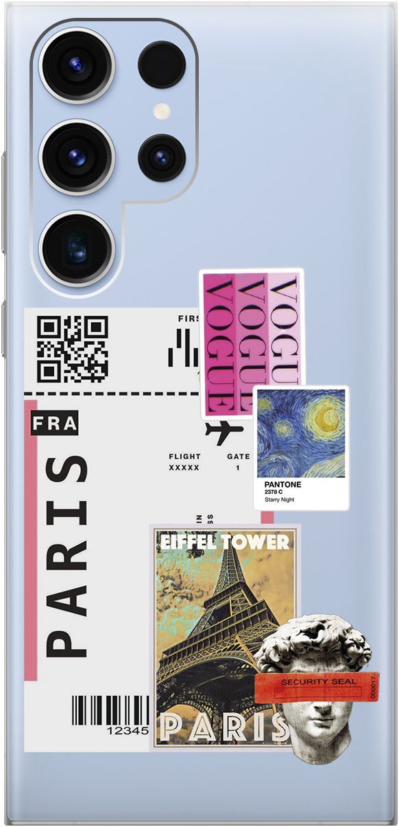 Чехол на Samsung Galaxy S23 Ultra "Paris Stickers" прозрачный, Прозрачный;бежевый, 158346
Чехол на Samsung Galaxy S23 Ultra "Paris Stickers" прозрачный, Прозрачный;бежевый, 158346