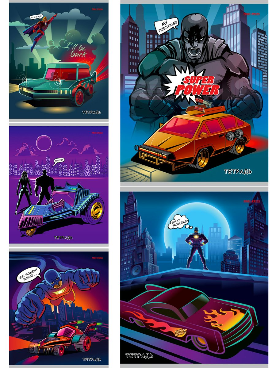 Тетрадь Проф-Пресс линейка Тачки супергероев в ассортименте 24л А5, 1823777
Тетрадь Проф-Пресс линейка Тачки супергероев в ассортименте 24л А5, 1823777