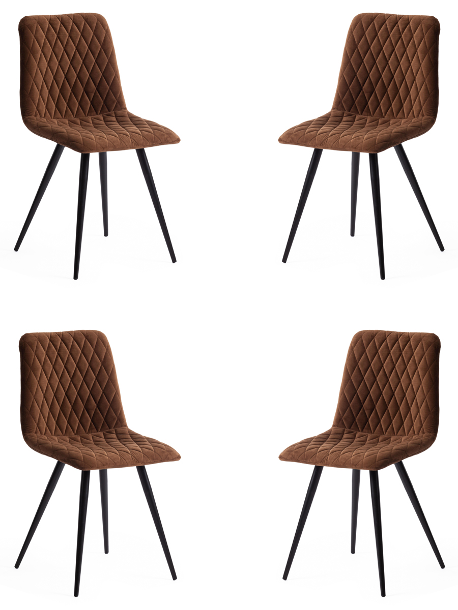 Комплект стульев 4 шт. TetChair CHILLY X (mod. 7096-1), черный/коричневый, CHILLY X (mod. 7096-1)
Комплект стульев 4 шт. TetChair CHILLY X (mod. 7096-1), черный/коричневый, CHILLY X (mod. 7096-1)