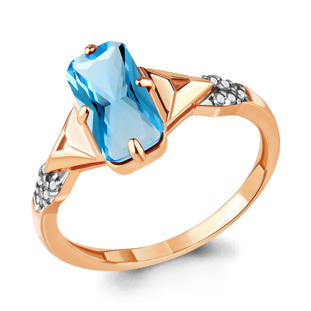 Кольцо из серебра с топазом искусственным/фианитом р. Aquamarine 6914392А, 6914392А_925_з
Кольцо из серебра с топазом искусственным/фианитом р. Aquamarine 6914392А, 6914392А_925_з